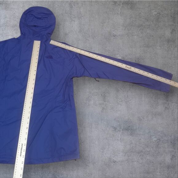 The North Face Women's L Blue Venture Rain Jacket HyVent Waterproof Hooded A8AS - Picture 4 of 9